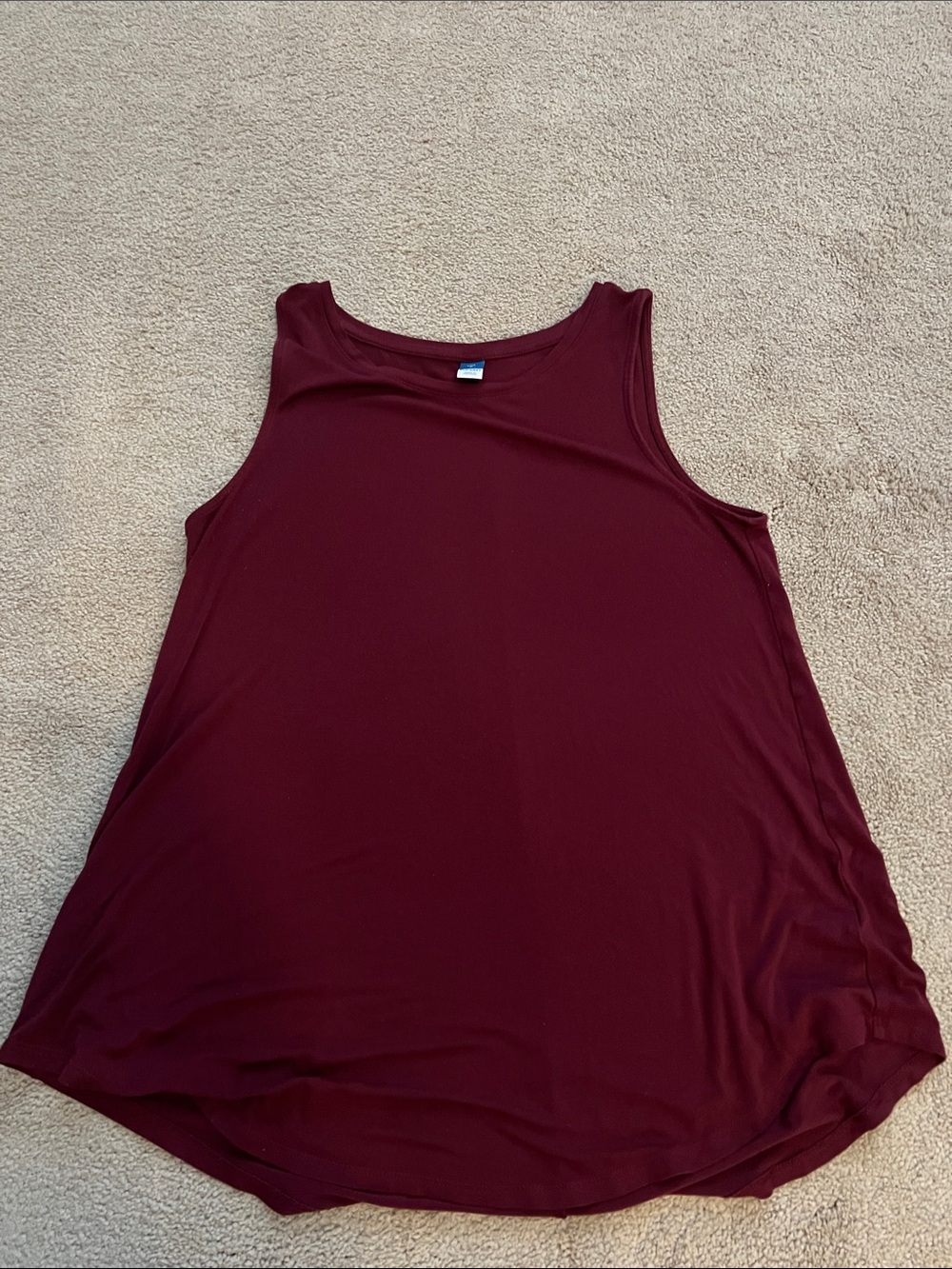 Old Navy Deep Wine Luxe Sleeveless Tank Top-size Medium, EUC *like new*
